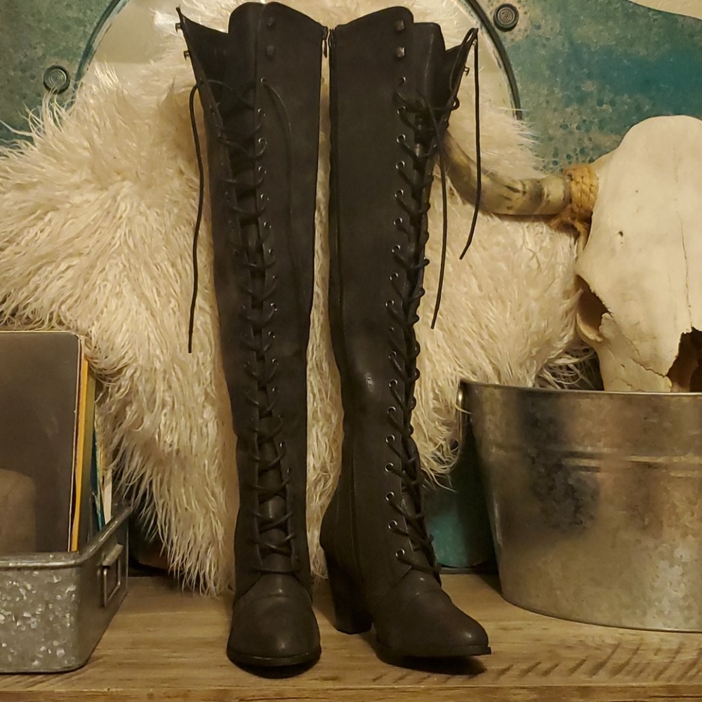 Thigh high boots